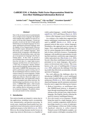 Preview of ColBERT-XM: A Modular Multi-Vector Representation Model for Zero-Shot Multilingual Information Retrieval